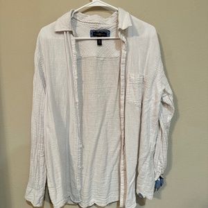 Beach Wear Soft Linen and Cotton Button up size L